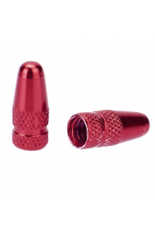 Bouchon de valve Presta Rouge (La paire - lot de 2)