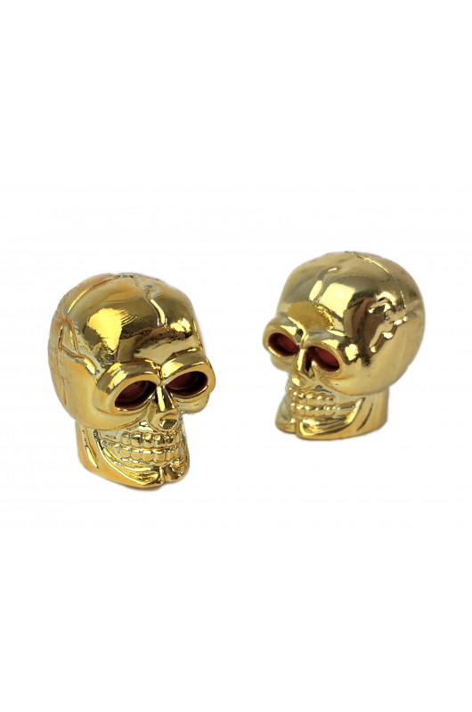 Bouchon de valve Skull Or (La paire - lot de 2)