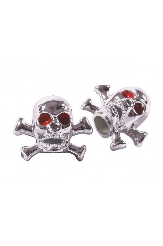 Bouchon de valve Skull Bones (La paire - lot de 2)