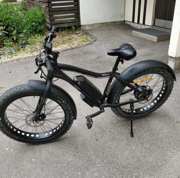 Garde-Boue Plastic Noir Mat Fat Bike electrique 26" x 4.0-4.8