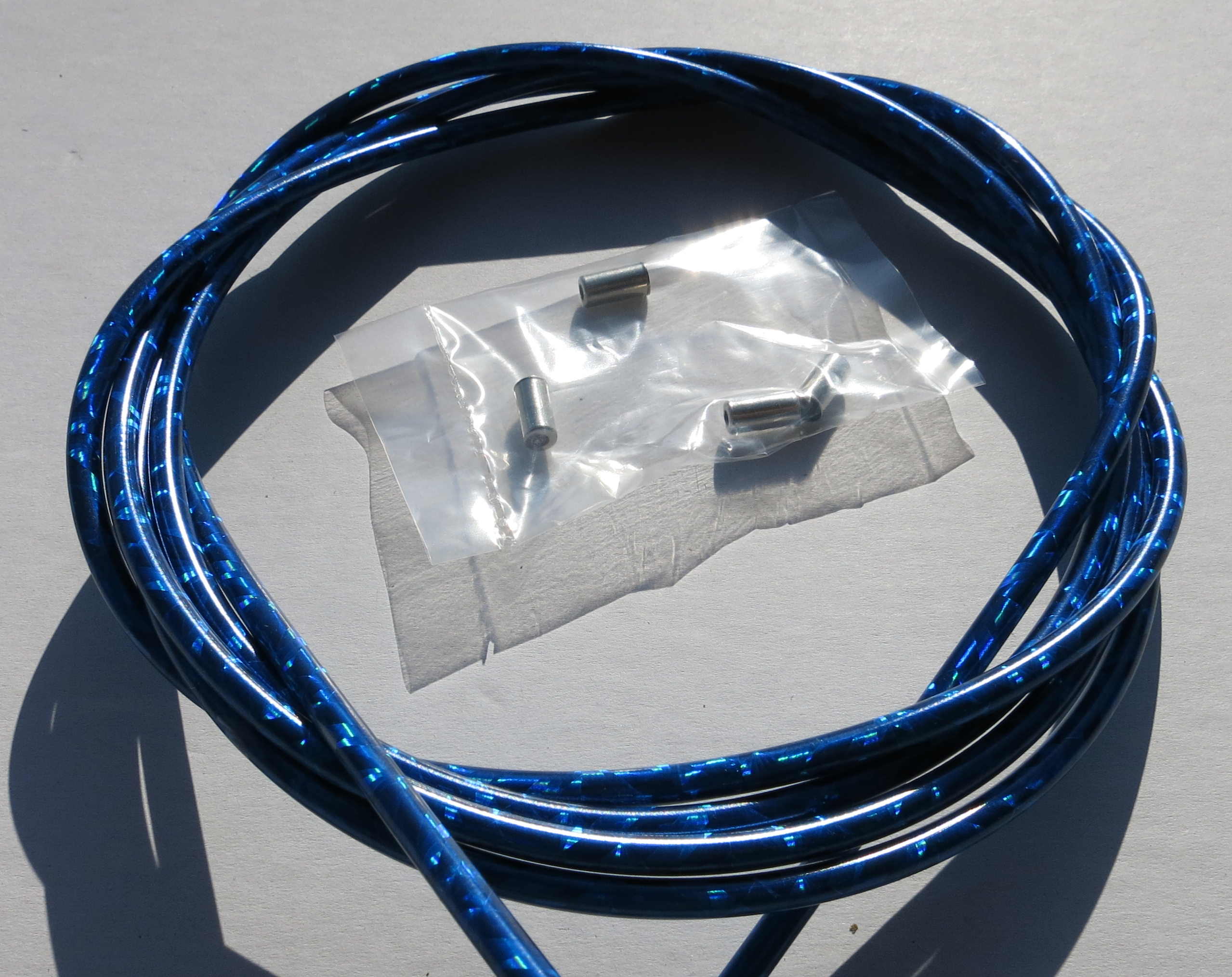 Gaine de câble Bleu Metallic 2M5
