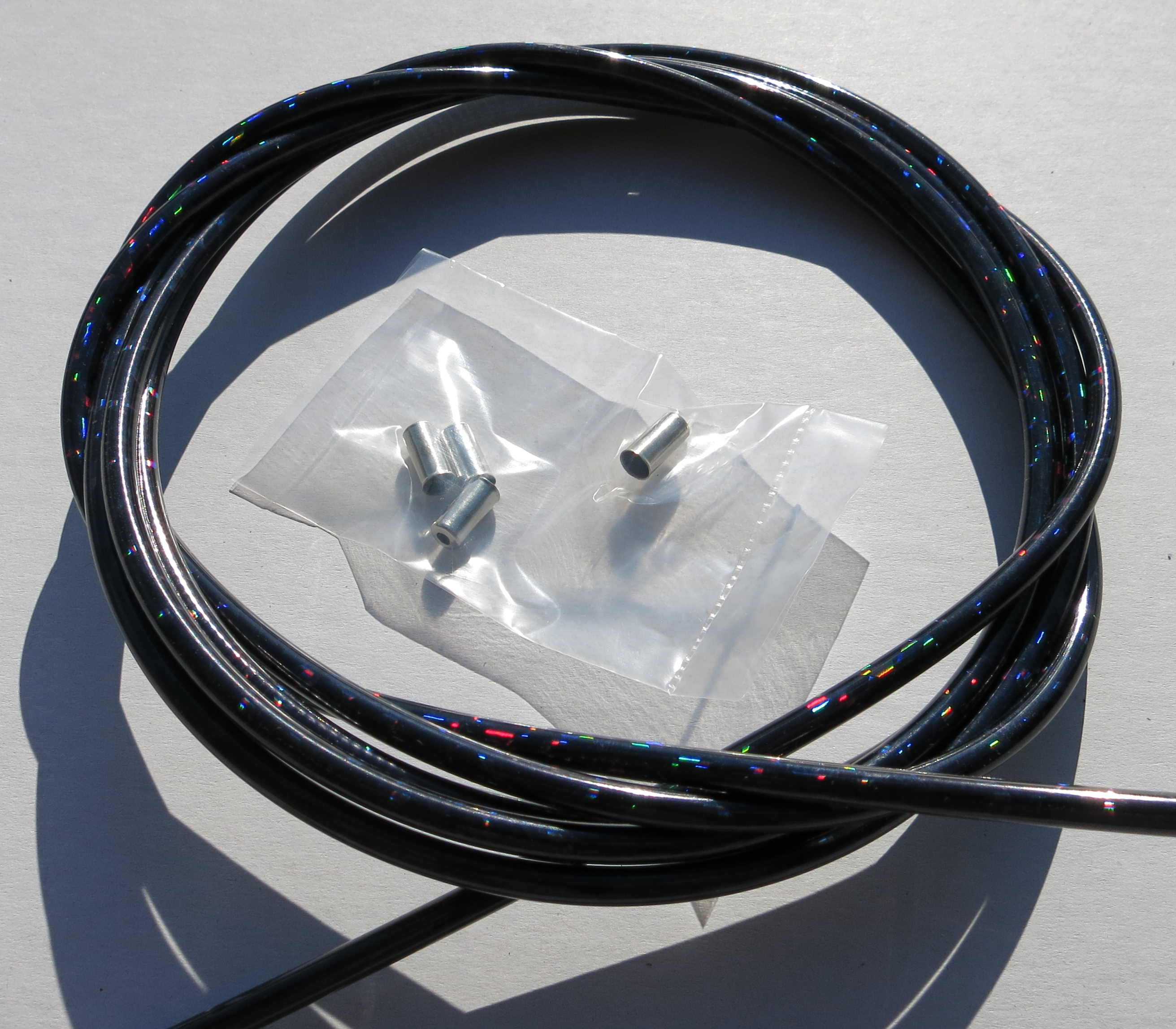 Gaine de câble velo couleur Noir Confettis 2M5