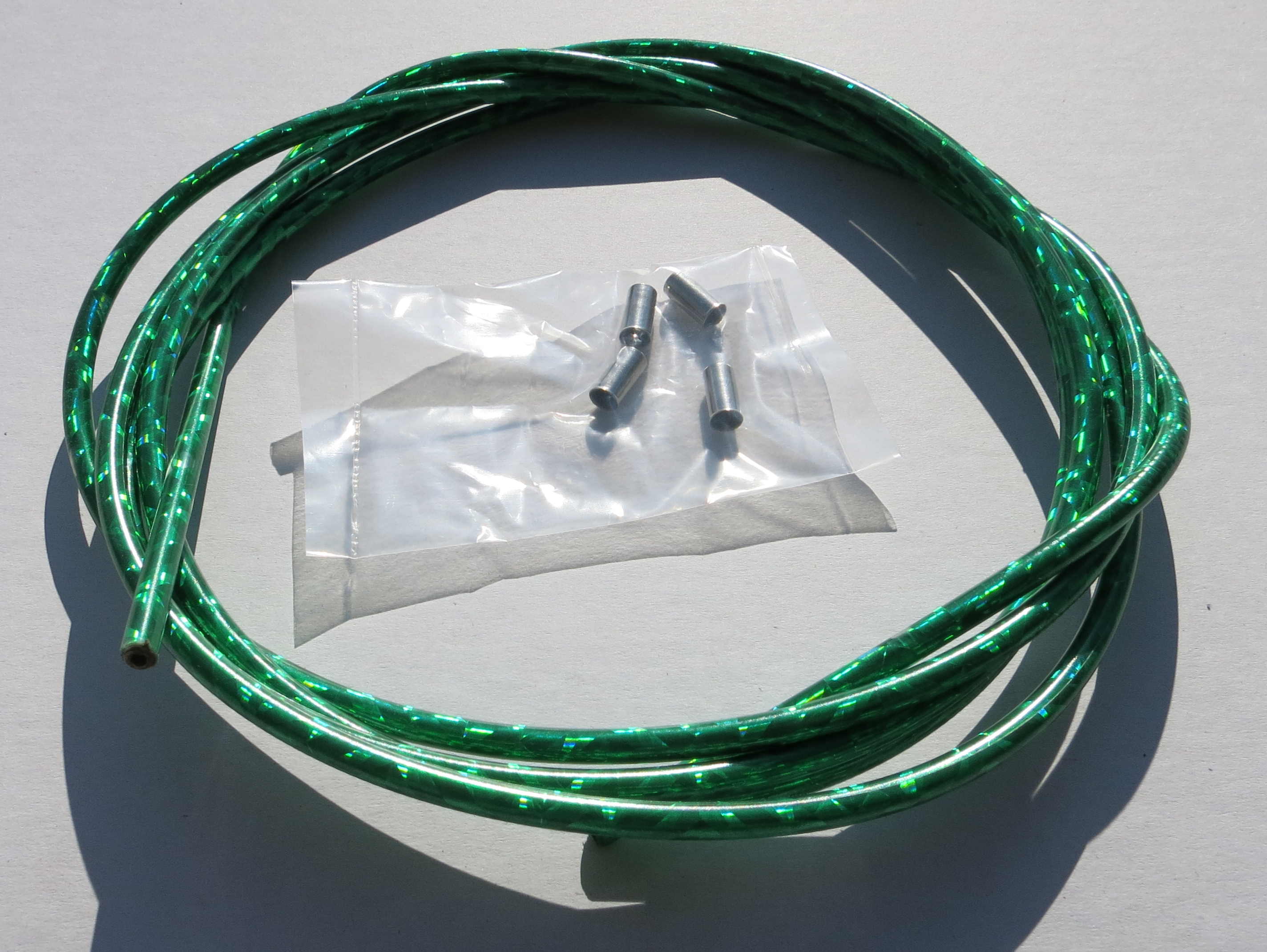 Gaine de câble Vert Metallic 2M5