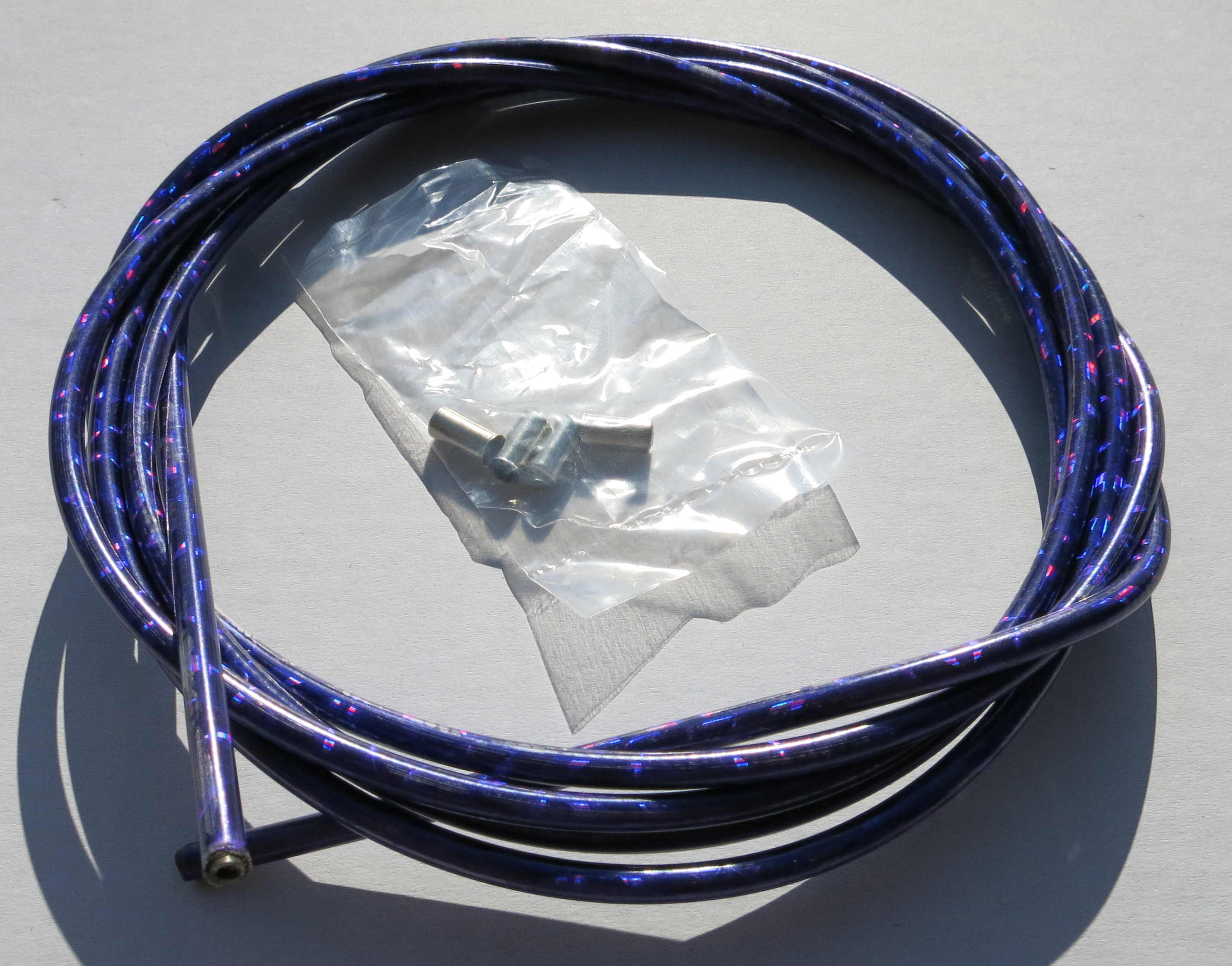 Gaine de câble dérailleur bleu foncé-cable housing NEUF-NOS VINEX (lg2m)  ref205pp4
