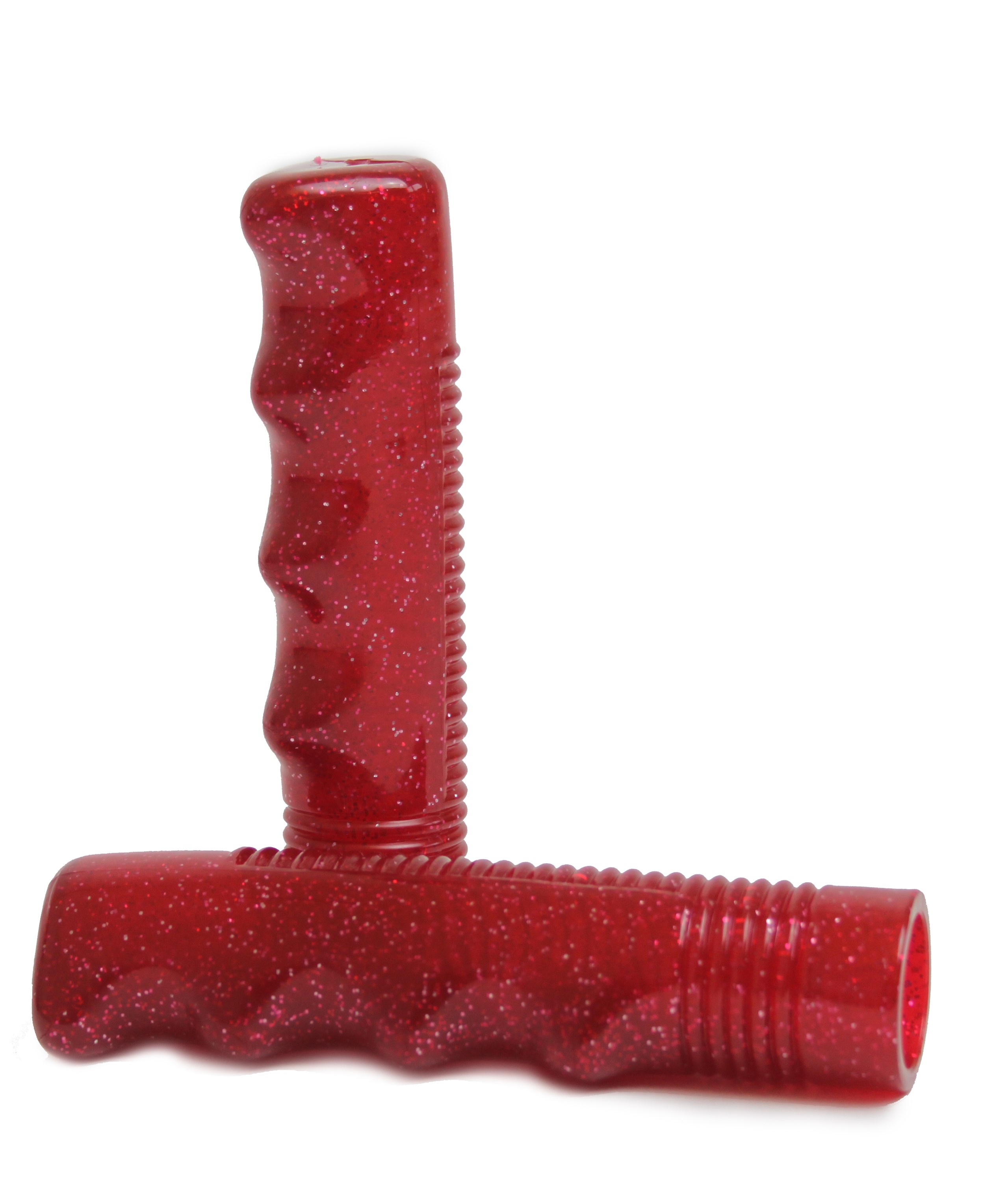 Poignée vélo Glitter Grip Rouge