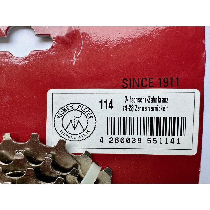 Cyclo-Pans - Roue libre 5 vitesses 16-26 filetage français 34,7 X 1