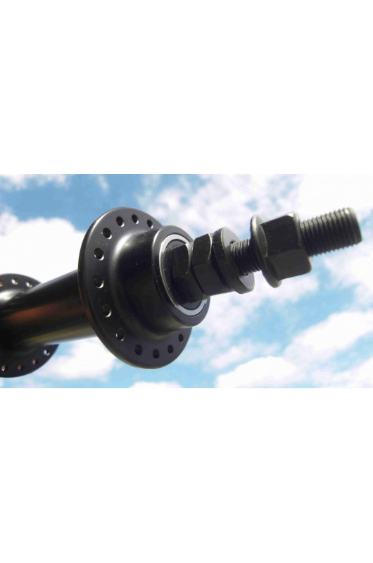 Moyeu de roue arrière complet CGN pour MBK 89 100mm 36 trous axe de 12mm