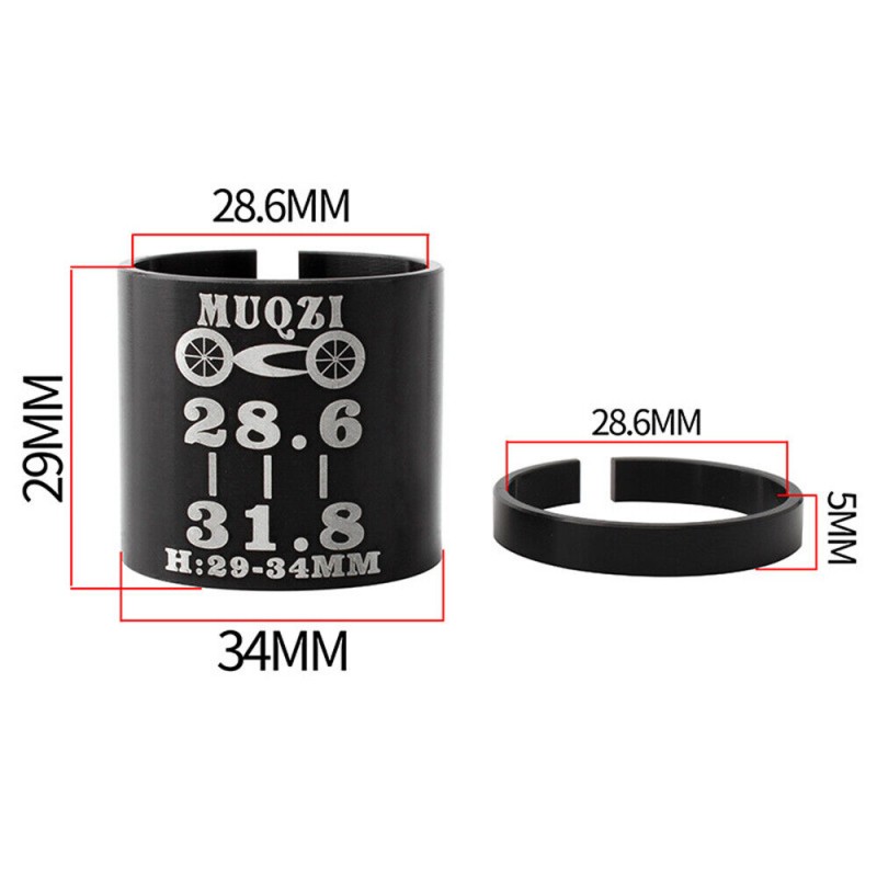 Potence vélo VTT pour diamètre de fourche avant 28,6 mm