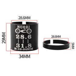 Adaptateur de Tube Fourche Potence Vélo 31.8mm à 28.6mm