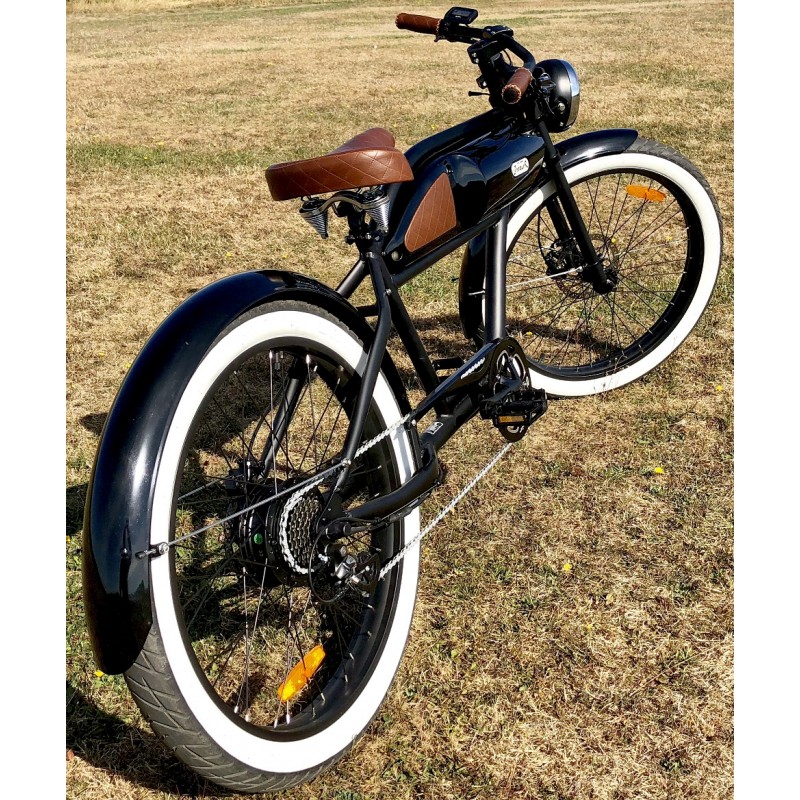 Élégant et Durable : Magasinez la Collection Custom Vélo Garde-Boue Fat Bike 20 Noir Brillant 124mm FR
