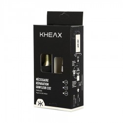 Kit Réparation Complet Tubeless Alu Avec Embout + Cartouche CO2