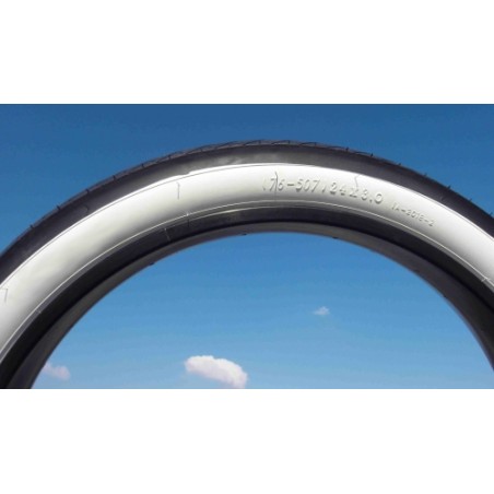 Pneu Street Hog 24 x 3.00 Flanc Blanc 75-507