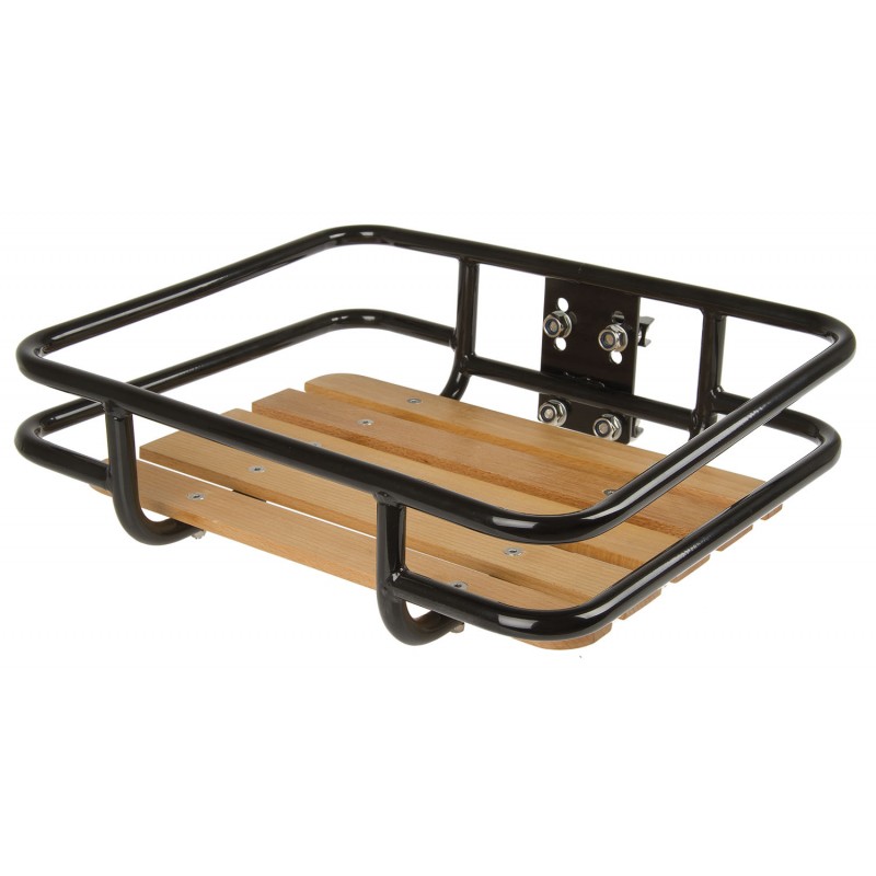 Porte Bagage Avant Acier et Bois de hêtre