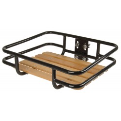 Porte Bagage Avant Acier et Bois de hêtre