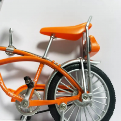 Vélo Miniature Vintage Lowrider 1/8ème Orange