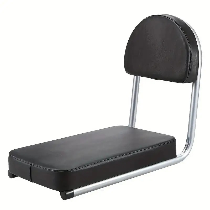 Siège De Porte Bagage Arrière Avec Dosseret Pour Passager Vélo Noir