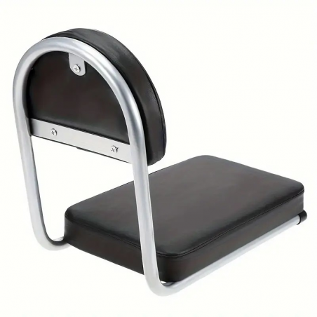 Siège De Porte Bagage Arrière Avec Dosseret Pour Passager Vélo Noir