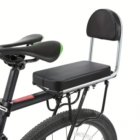 Siège De Porte Bagage Arrière Avec Dosseret Pour Passager Vélo