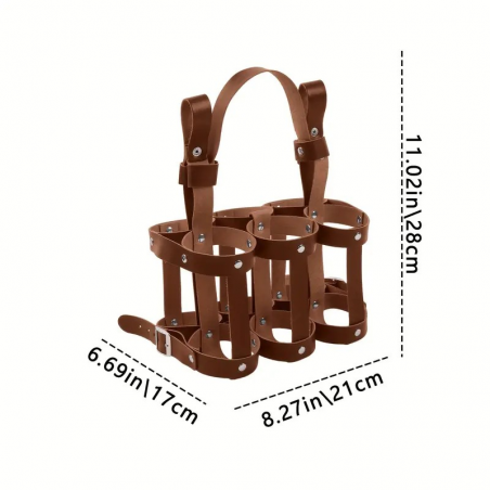 Porte Bière Marron Vélo