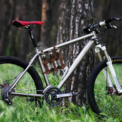 Porte Bière Marron Vélo
