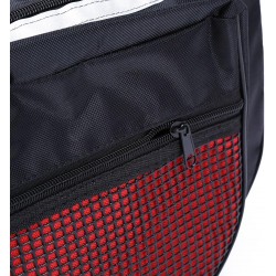 Double Sacoche Vélo 25L Noir et Rouge