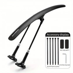 Garde-Boue Avant / Arrière 700 Vélo Route / Gravel Noir Aspect Carbone