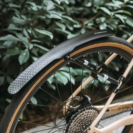 Garde-Boue Avant / Arrière 700 Vélo Route / Gravel Noir Aspect Carbone