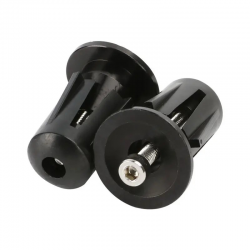 Embout de guidon Vélo Alu Light Noir