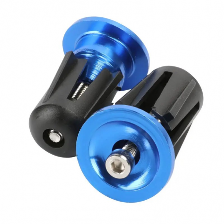 Embout de guidon Vélo Alu Light Bleu