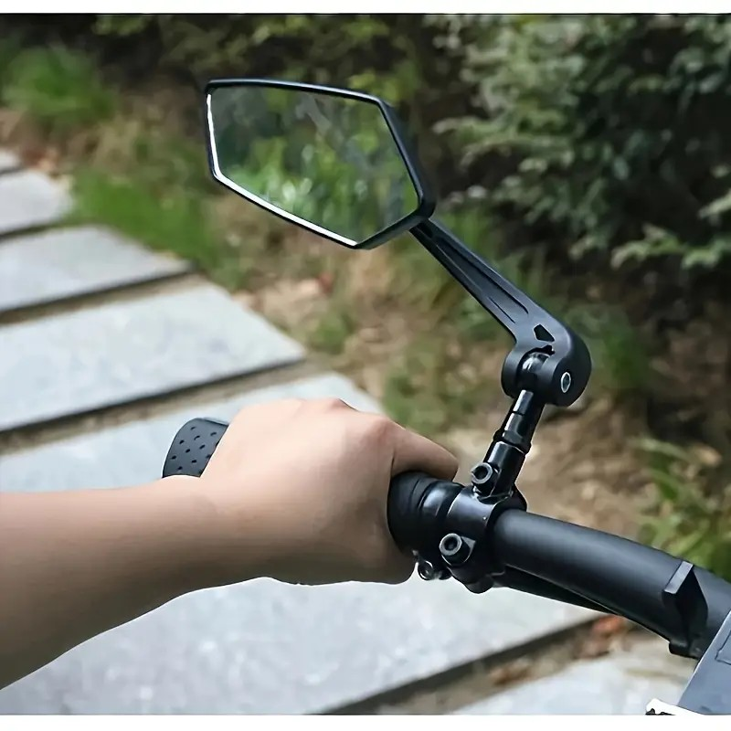 Rétroviseurs Vélo Custom Noir – Lot De 2 – Alu, Sans Marque