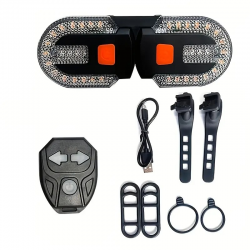 Feu Avant Ou Arrière + Indicateur de direction / Clignotant de vélo Sans Fil / Rechargeable USB