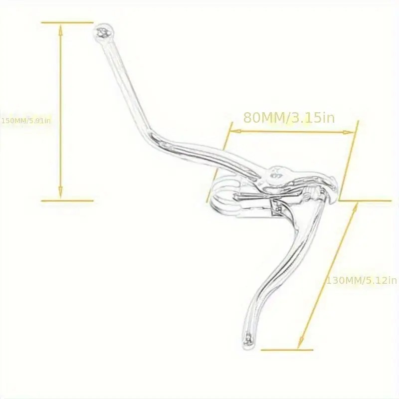 Kit De Leviers De Frein Vélo Double Commande - Chrome - Gauche Et Droit - Neuf Sous Emballage