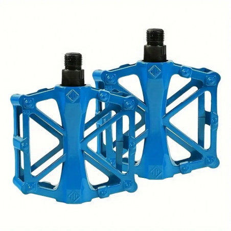 Pédales Vélo Aluminium X Bleu 9/16