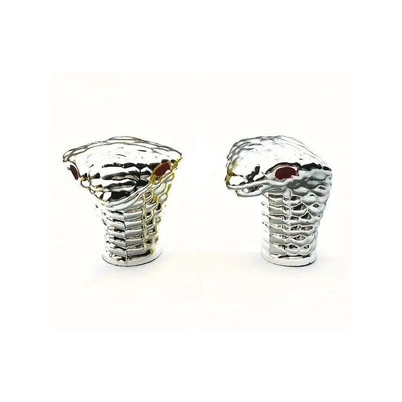 Bouchon de valve Snake Chrome (La paire - lot de 2)