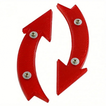 Réflecteur de jante rouge Lot de 2