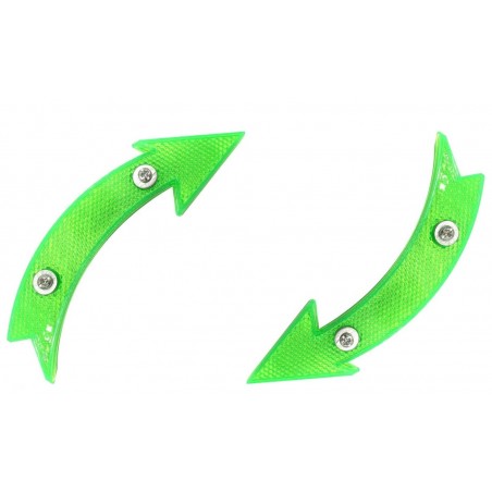 Réflecteur de jante vert Lot de 2