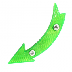 Réflecteur de jante vert Lot de 2