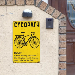 Plaque Murale Métal "CYCOPATH" Art Déco Vintage