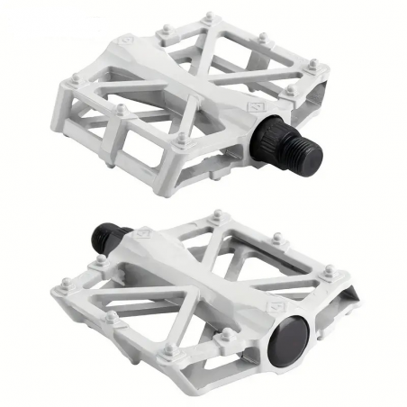 Pédales Vélo Aluminium X Blanche 9/16