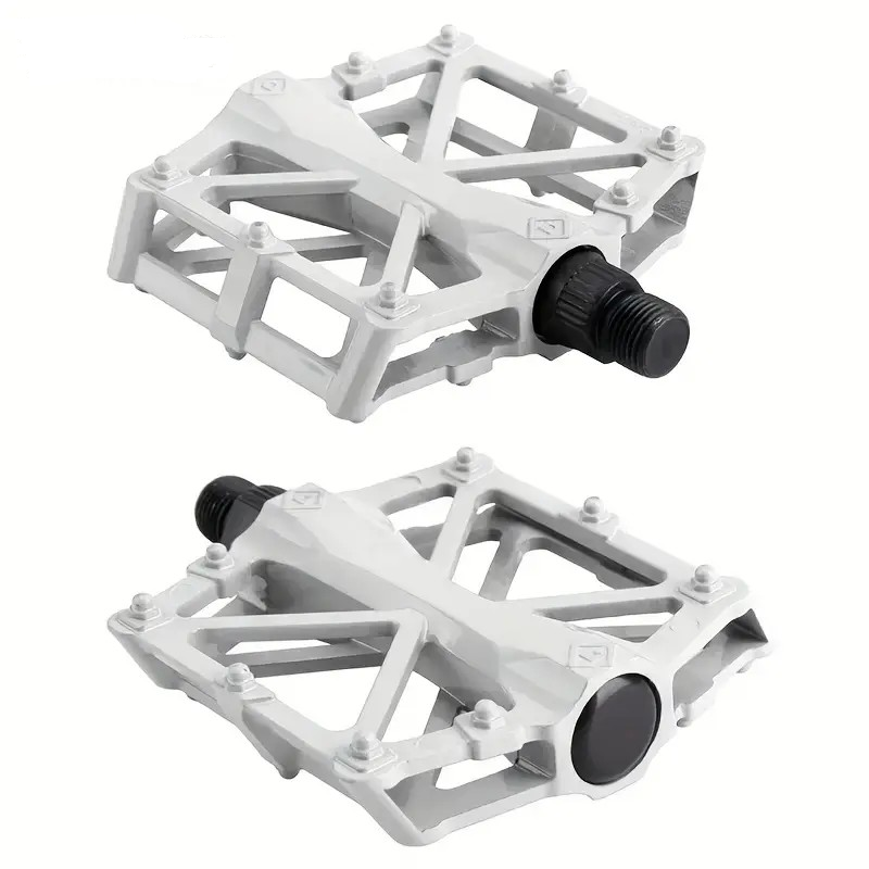 Pédales Vélo Aluminium X Blanche 9/16