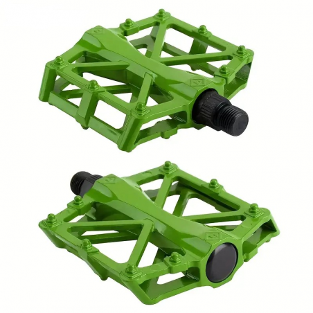 Pédales Vélo Aluminium X Vert 9/16