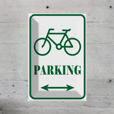 Plaque Murale Métal "PARKING" Art Déco Vintage