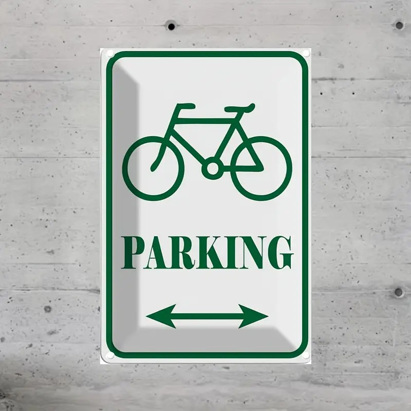 Plaque Murale Métal "PARKING" Art Déco Vintage