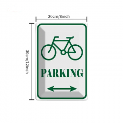 Plaque Murale Métal "PARKING" Art Déco Vintage