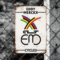 Plaque Murale Métal "EDDY MERCKX" Art Déco Vintage