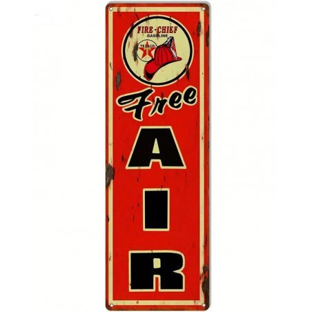 Plaque Murale Métal "Free AIR" Art Déco Vintage