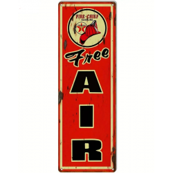 Plaque Murale Métal "Free AIR" Art Déco Vintage