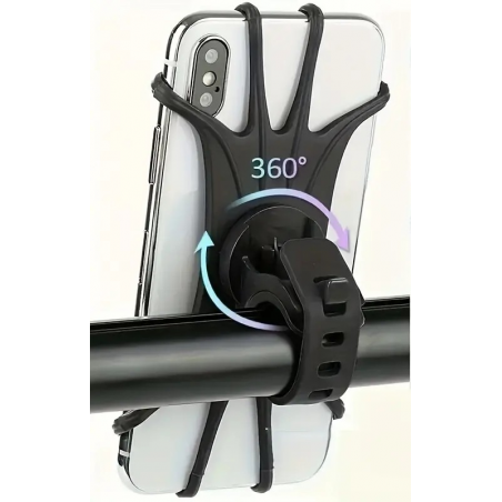 Support de téléphone Silicone Rotatif 360 Degrés Pour Vélo