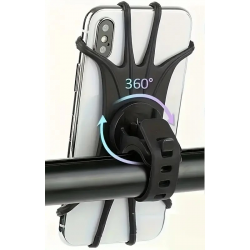 Support de téléphone Silicone Rotatif 360 Degrés Pour Vélo
