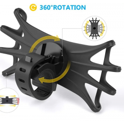 Support de téléphone Silicone Rotatif 360 Degrés Pour Vélo